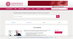 Desktop Screenshot of gewerbeindustrie.ch